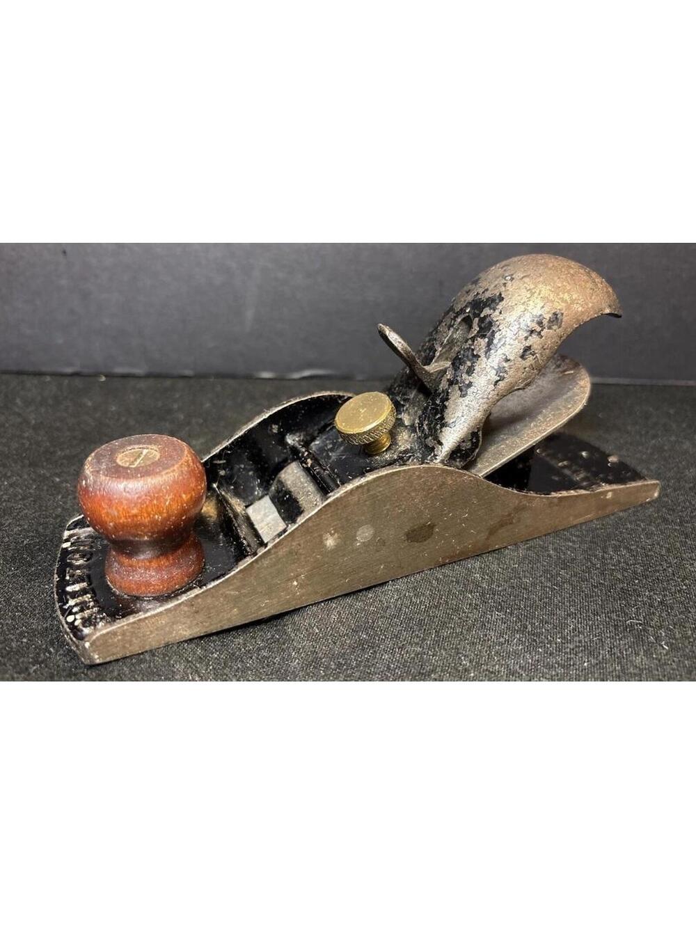 VTG Shelton Hand Plane #1914609 Steel Made Wood Crafting Tool USA Great Con.